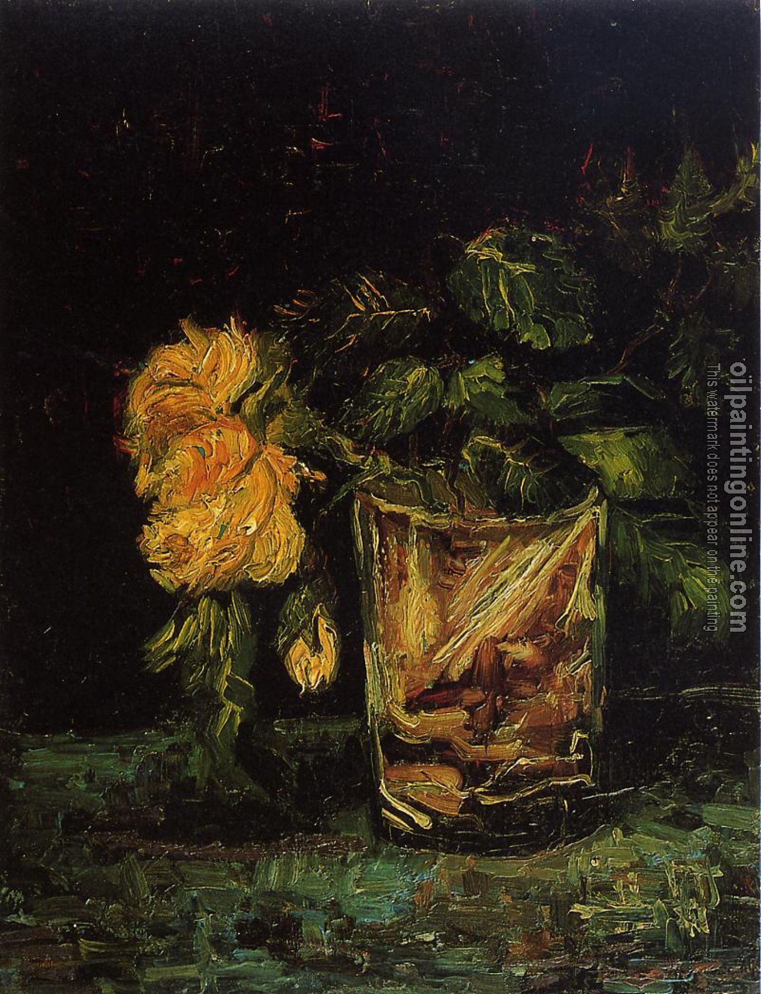 Gogh, Vincent van - Glass with Roses